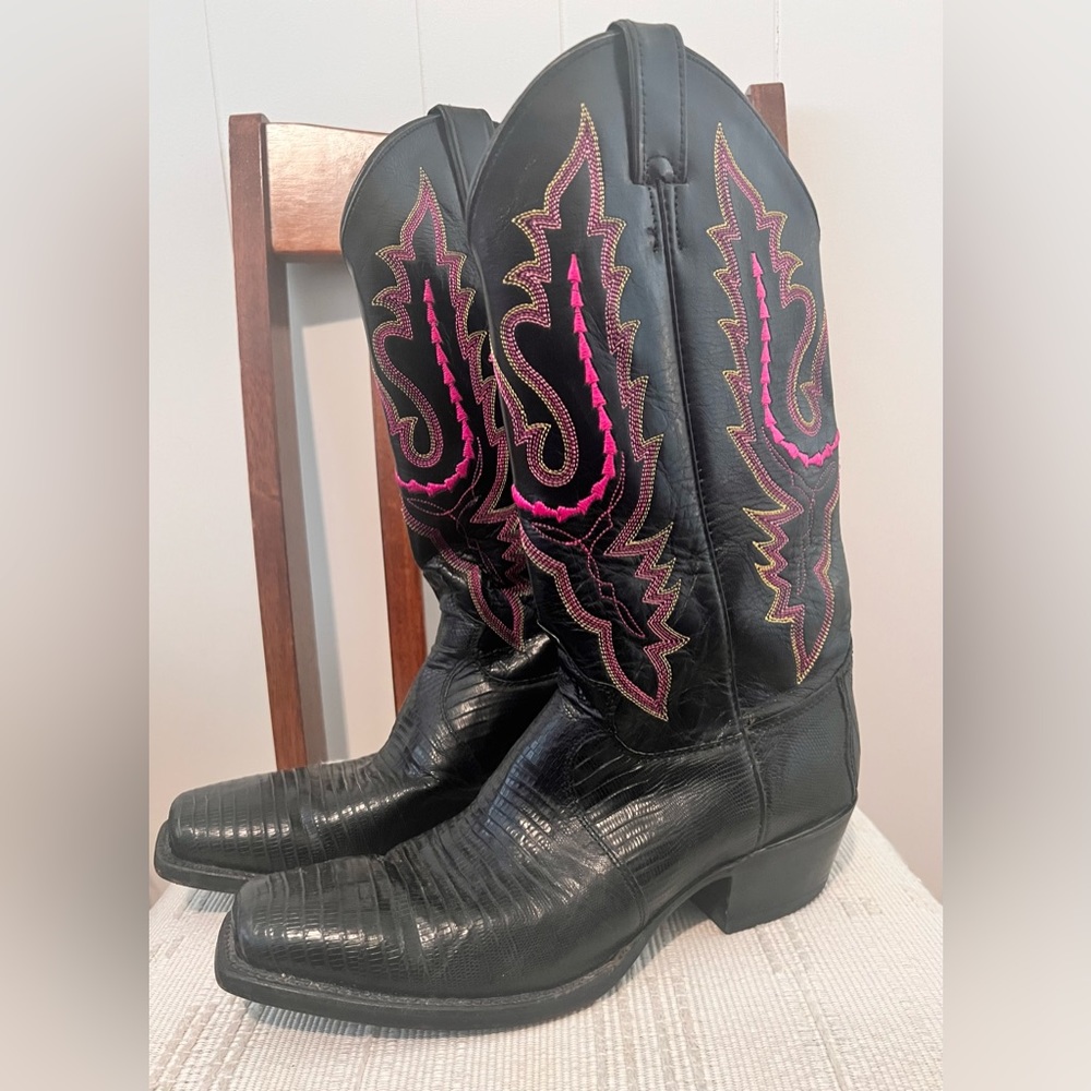 Justin Ladies Lizzard Boots